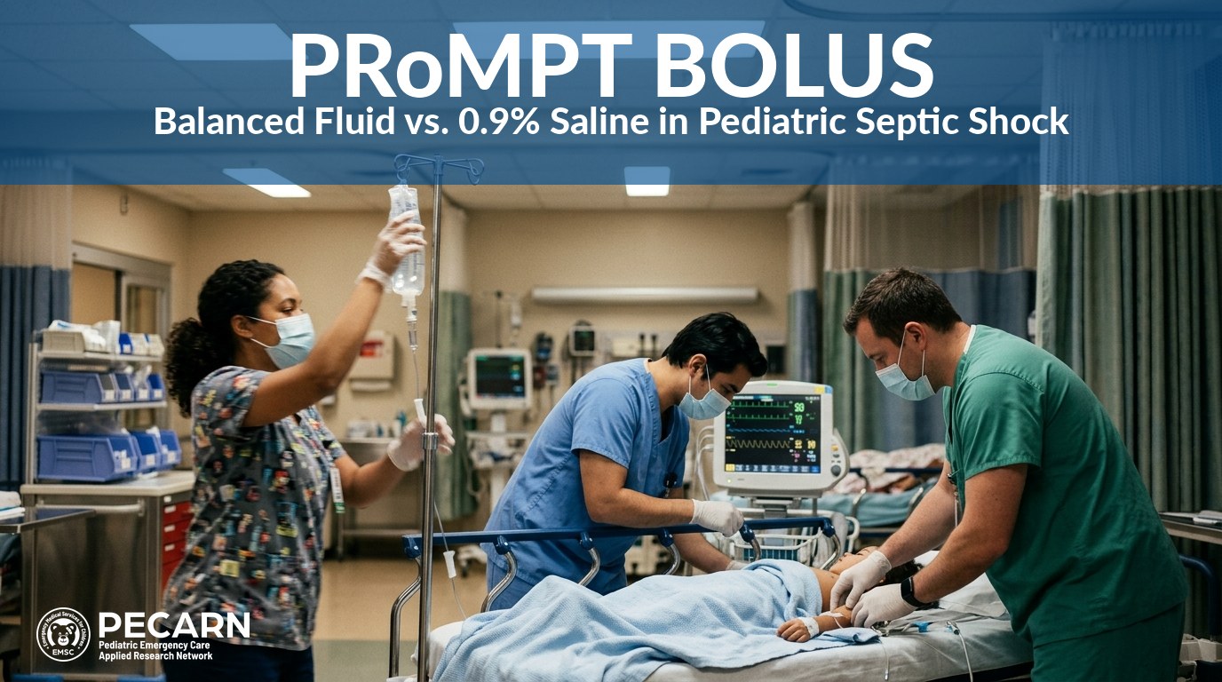 PRoMPT BOLUS Trial: Balanced Fluids vs. Saline in Pediatric Septic Shock
